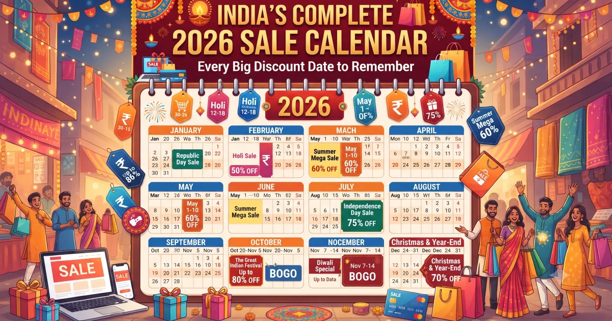 India's Complete 2026 Sale Calendar: Every Big Discount Date to Remember